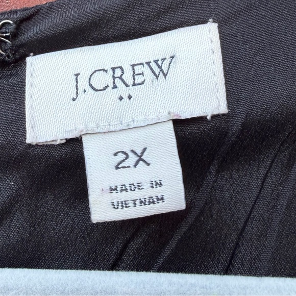 J Crew Tiered MIDI Maxi Dress Plus Size Cottagecore Prairie Black size 2X - Picture 3 of 6